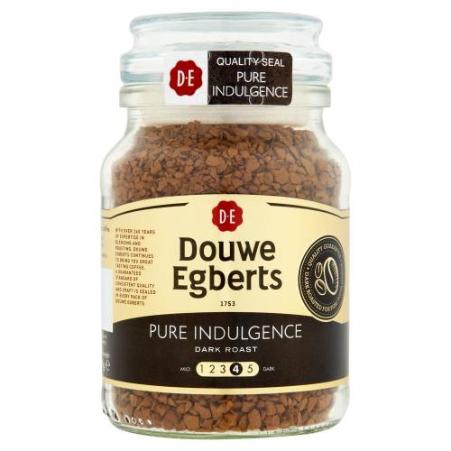 DOUWE EGBERTS PURE INDULGENCE DARK ROAST INSTANT COFFEE 95G