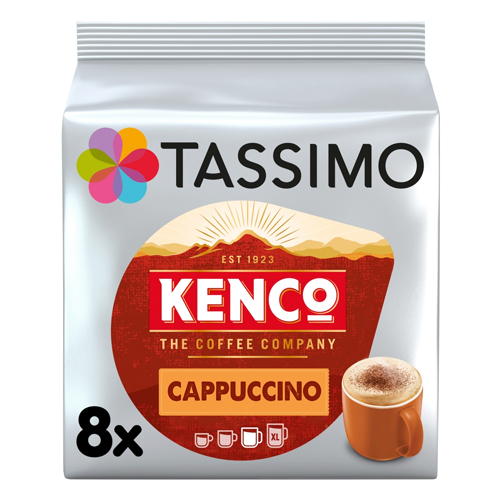 TASSIMO KENCO CAPPUCCINO COFFEE PODS 8S
