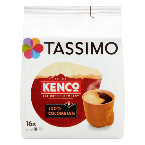 TASSIMO KENCO COLOMBIAN COFFEE PODS 16S