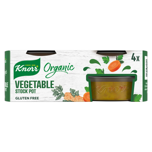 KNORR STOCK POT ORGANIC VEGETABLE 4PK 26G