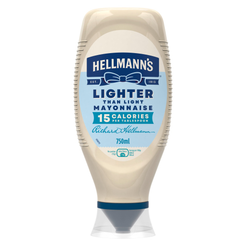 HELLMANN'S LIGHTER THAN LIGHT MAYONNAISE 750ML