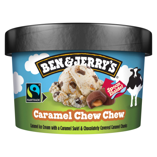 BEN & JERRY'S ICE CREAM CARAMEL CHEW CHEW 100ML