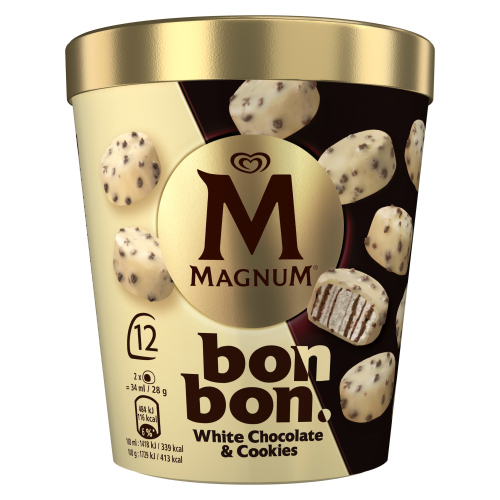 MAGNUM BONBON WHITE CHOCOLATE COOKIE 12X17ML 204ML