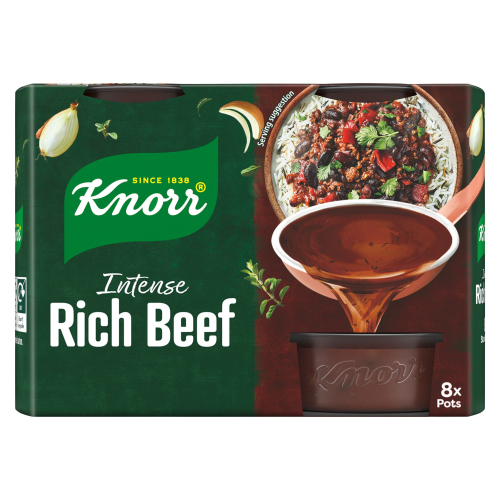 KNORR RICH BEEF STOCK POTS 8S 224G