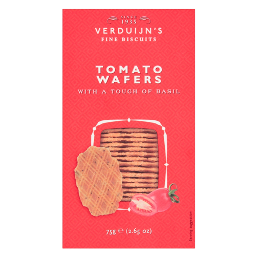 VERDIJN'S TOMATO WAFER WITH BASIL 75G