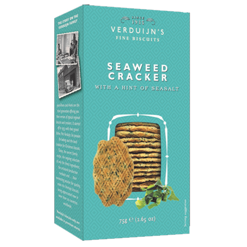 VERDIJN'S SEAWEED CRACKER WITH SEA SALT 75G