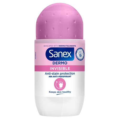 SANEX DEODORANT ROLL ON INVISIBLE DRY 50ML