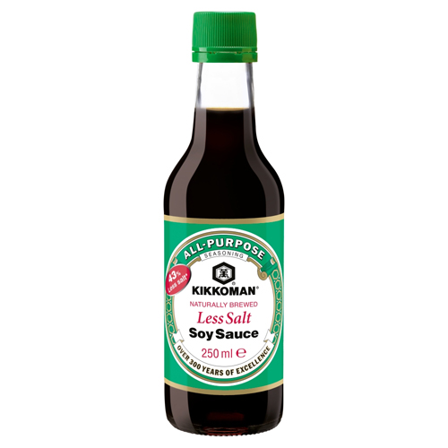 KIKKOMAN LESS SALT SOY SAUCE 250ML