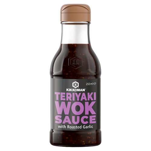 KIKKOMAN TERIYAKI SAUCE ROASTED GARLIC 250ML