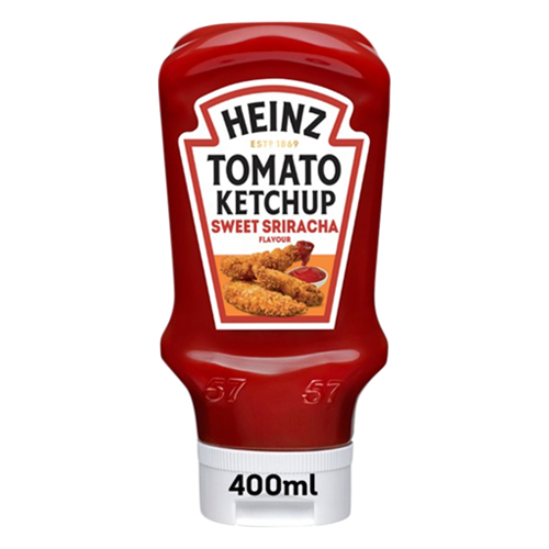 HEINZ SWEET SRIRACHA FLAVOUR TOMATO KETCHUP 400ML