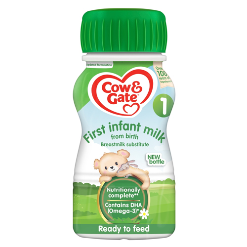 COW & GATE FIRST INFANT RTF MILK LIQUID STAGE 1 (0-6 MONTHS)200ML