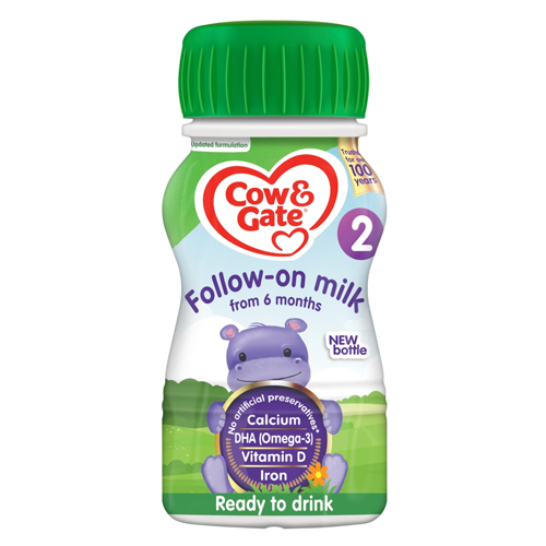 COW & GATE FOLLOW ON RTF MILK LIQUID STAGE 2 (6-12 MONTHS) 200ML