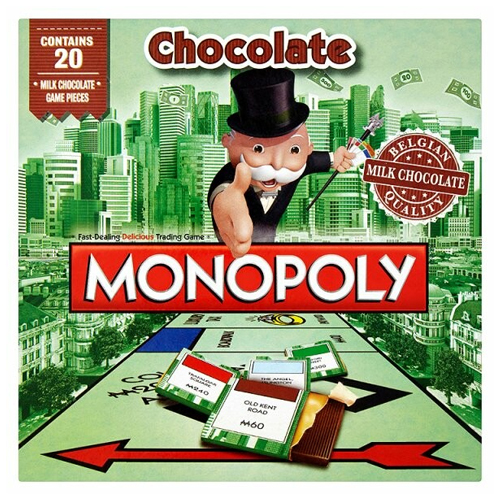 GAMES FOR MOTION MONOPOLY WITH CHOCOLATE PIECES 144G