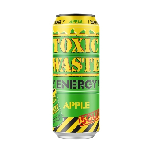 TOXIC WASTE SOUR APPLE ENERGY CAN 500ML