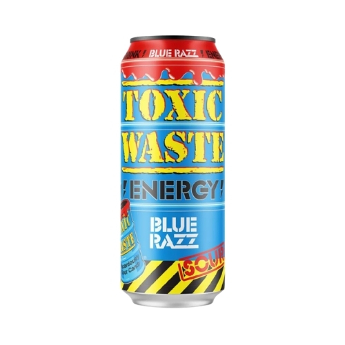 TOXIC WASTE BLUE RAZZ ENERGY CAN 500ML