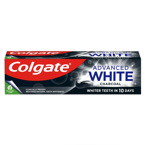 COLGATE TOOTHPASTE ADVANCED WHITENING CHARCOAL 75ML