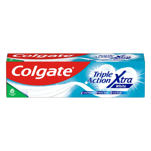 COLGATE TOOTHPASTE TRIPLE ACTION XTRA WHITE 75ML