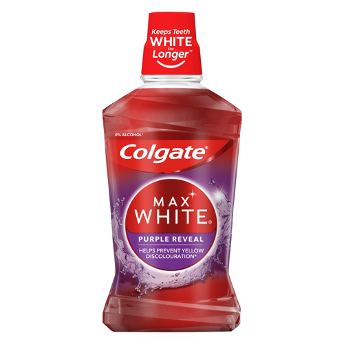 COLGATE MOUTH RINSE MAX WHITE PURPLE 500ML