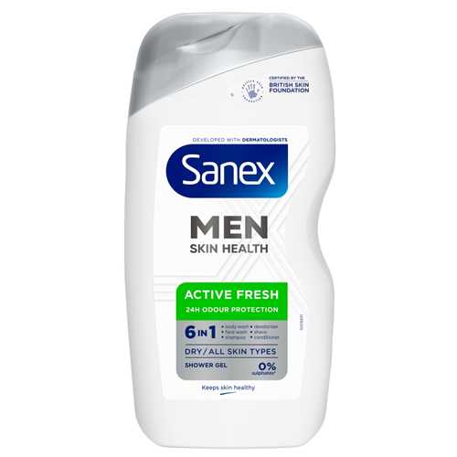 SANEX SHOWER GEL MEN ACTIVE FRESH 400ML