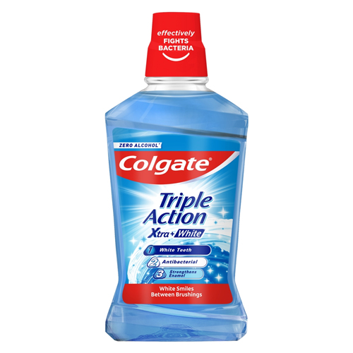 COLGATE MOUTH RINSE TRIPLE ACTION XTRA WHITE 500ML