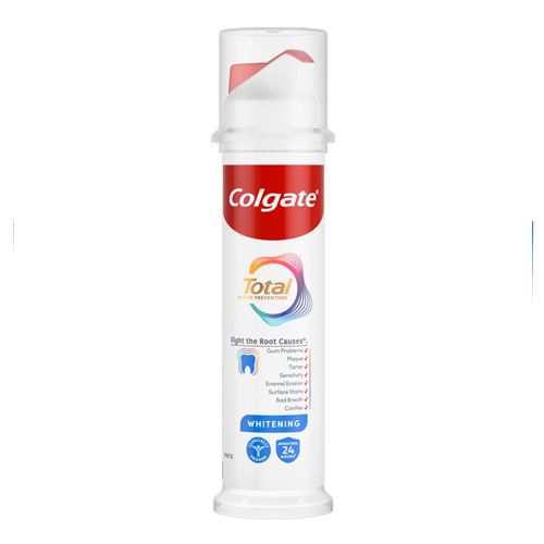 COLGATE TOOTHPASTE TOTAL WHITENING PUMP 100ML