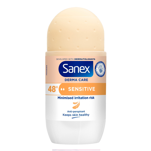SANEX DERMO SENSITIVE ANTIPERSPIRANT DEODORANT ROLL-ON 50ML