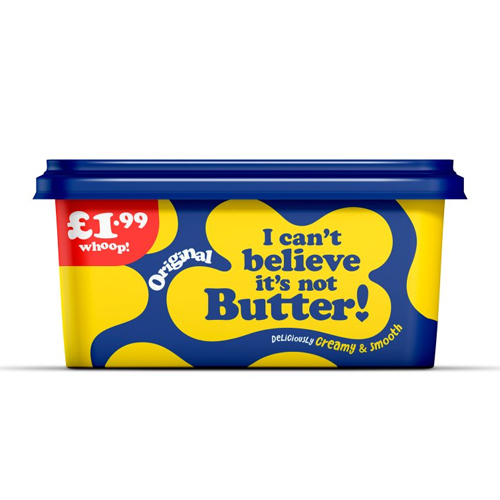 I CAN'T BELIEVE IT'S NOT BUTTER ORIGINAL PMP £1.99 500G
