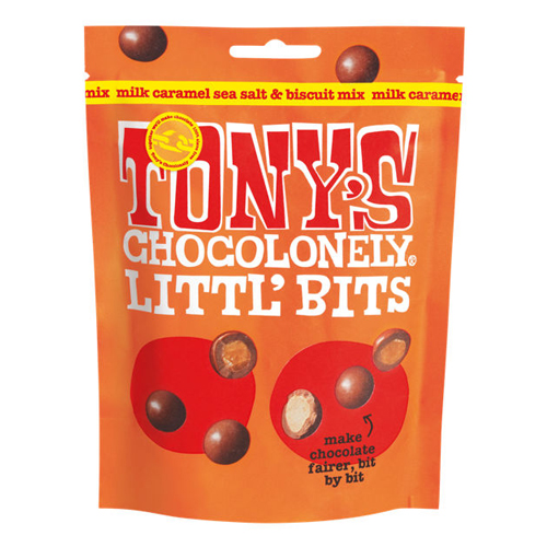 TONY'S LITTL' BITS MILK CARAMEL SEA SALT & BISCUIT MIX 100G