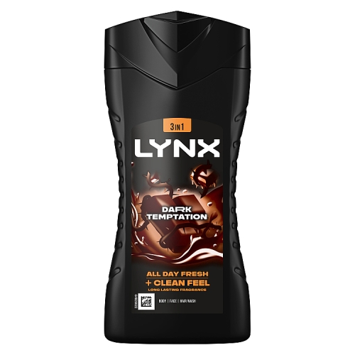 LYNX SHOWER GEL DARK TEMP 225ML