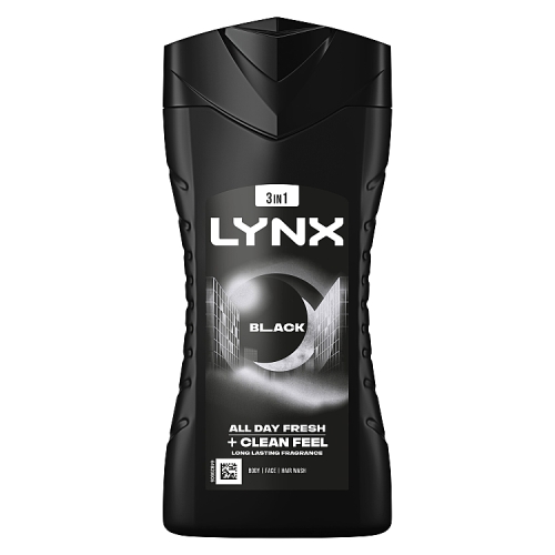 LYNX SHOWER GEL BLACK 225ML