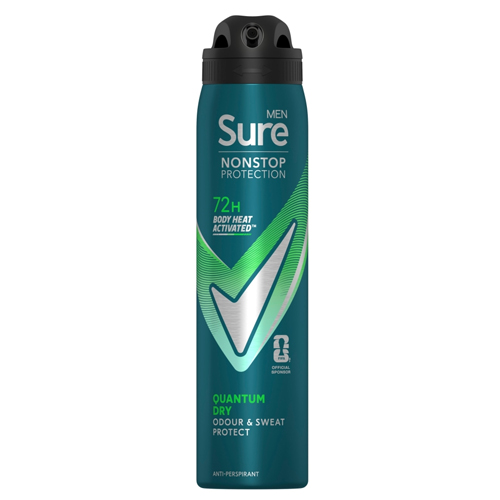 SURE MEN APA NON STOP QUANTUM DRY 250ML