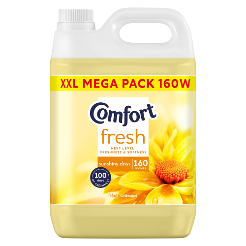 COMFORT FRESH FABRIC CONDITIONER SUNSHINY DAYS 160 WASHES 4.8 L
