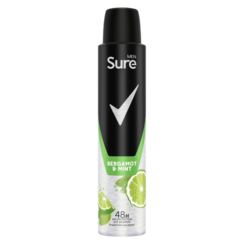 SURE MENS APA BERGAMOT MINT 200ML