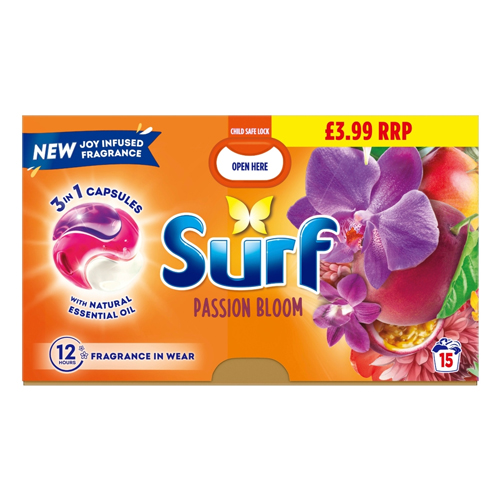 SURF CAPSULES PASSION BLOOM PMP £3.99 15W