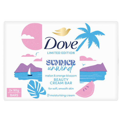 DOVE BAR SUMMER CARE 2X90G