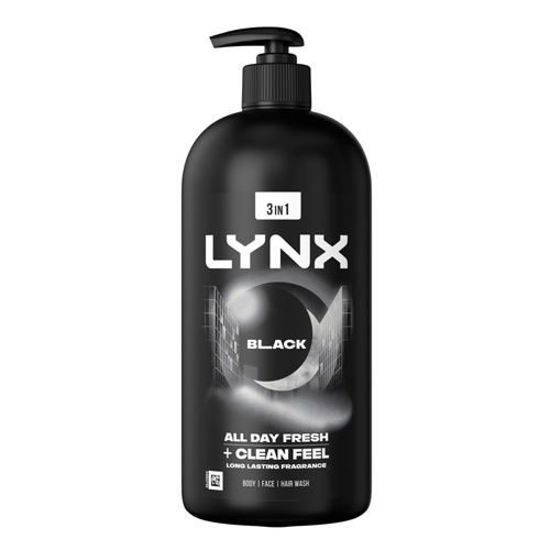 LYNX SHOWER GEL BLACK 900ML