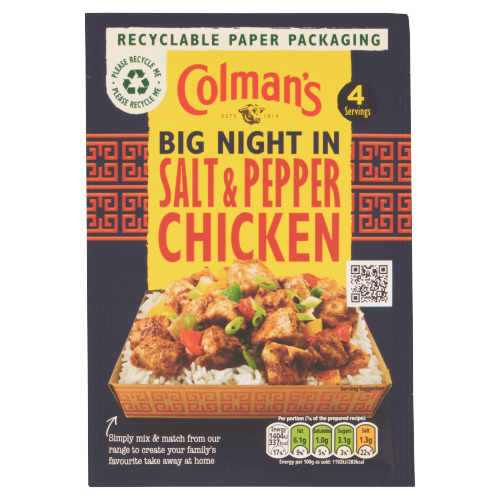 COLMAN'S WEEKEND WONDERS MEAL MAKER RECIPE MIX SALT & PEPPER CHICKEN 23G
