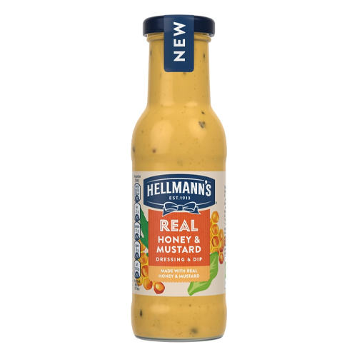 HELLMANN'S REAL HONEY & MUSTARD SALAD DRESSING & DIP 250ML