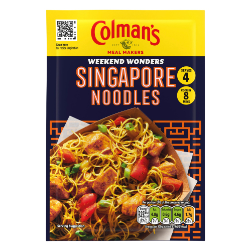 COLMAN'S WEEKEND WONDERS MEAL MAKER RECIPE MIX SINGAPORE NOODLES 24G