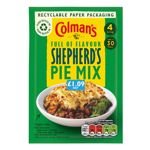 COLMAN'S SHEPHERDS PIE PMP £1.09 50G