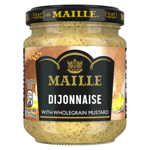 MAILLE SAUCE WITH WHOLEGRAIN MUSTARD DIJONNAISE 185G
