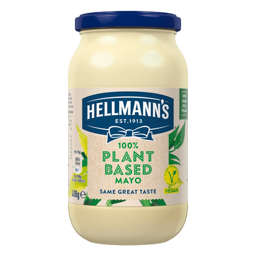 HELLMANNS PLANT BASED MAYO JAR 400G