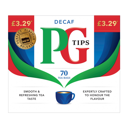 PG TIPS DECAF PMP £3.29 203G