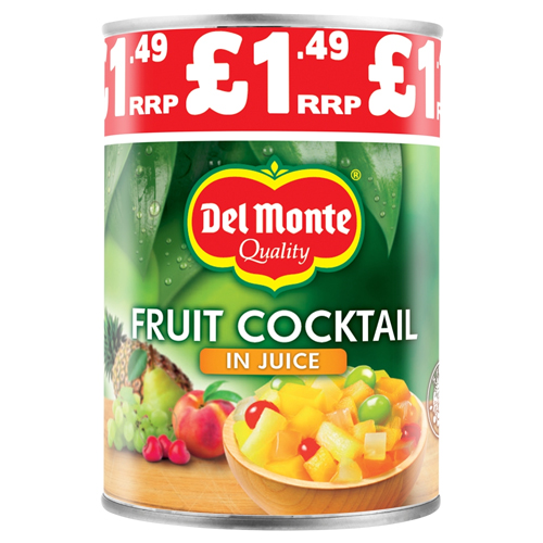 DEL MONTE FRUIT COCKTAIL IN JUICE PMP £1.49 415G