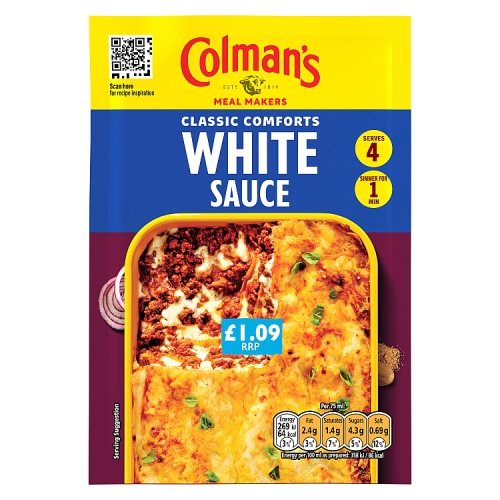 COLMAN'S WHITE SAUCE PMP £1.09 25G