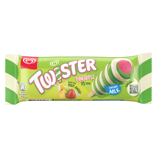 HEARTBRAND TWISTER ICE LOLLY PINEAPPLE 80ML