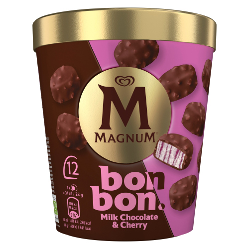 MAGNUM BONBON MILK CHOCOLATE & CHERRY 12X17ML 204ML