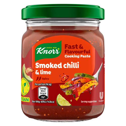 KNORR SMOKED CHILLI & LIME COOKING PASTE 165G