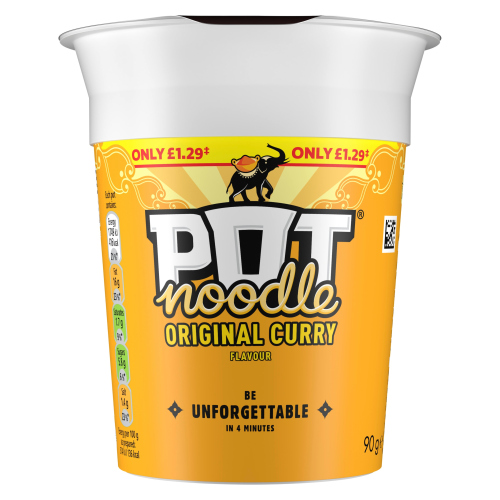 POT NOODLE ORIGINAL CURRY PMP £1.29 90G
