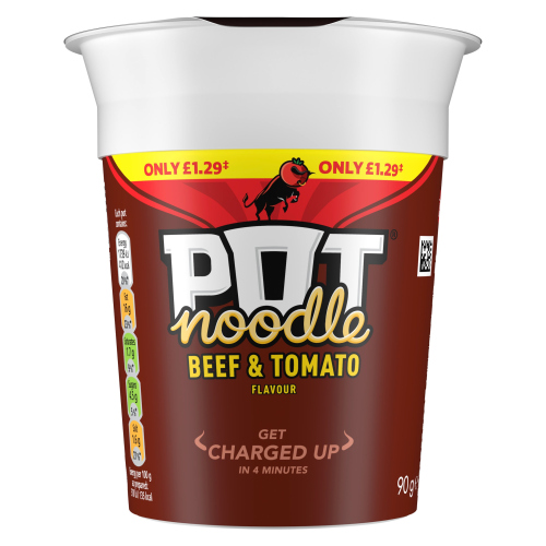 POT NOODLE BEEF & TOMATO PMP £1.29 90G